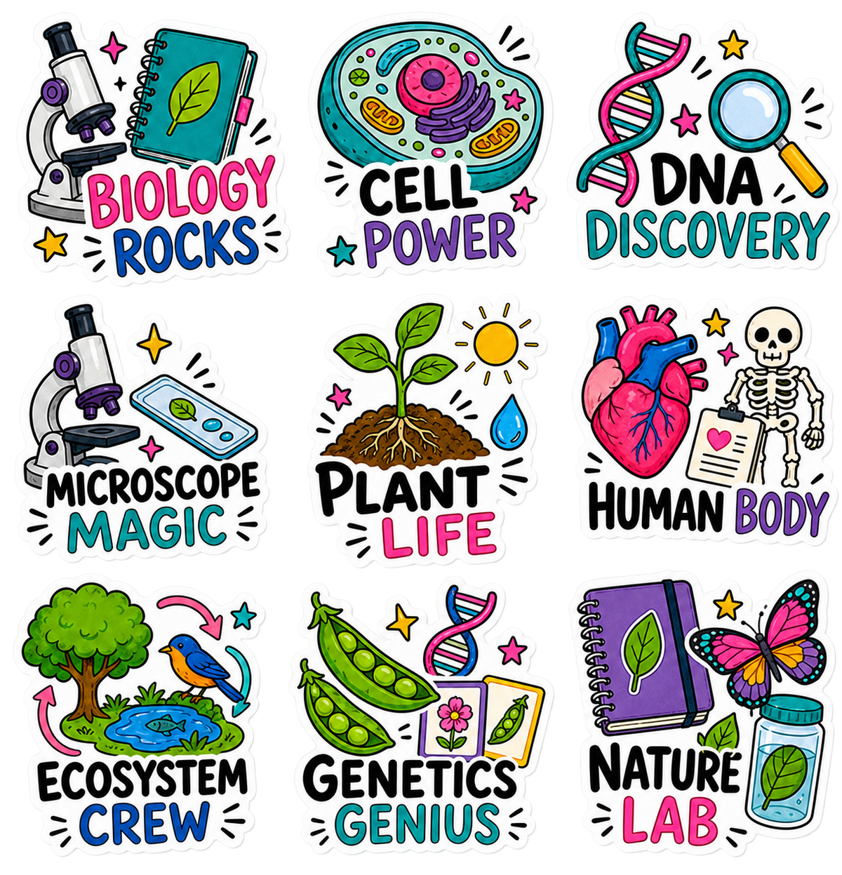 Back-to-School Sticker Pack