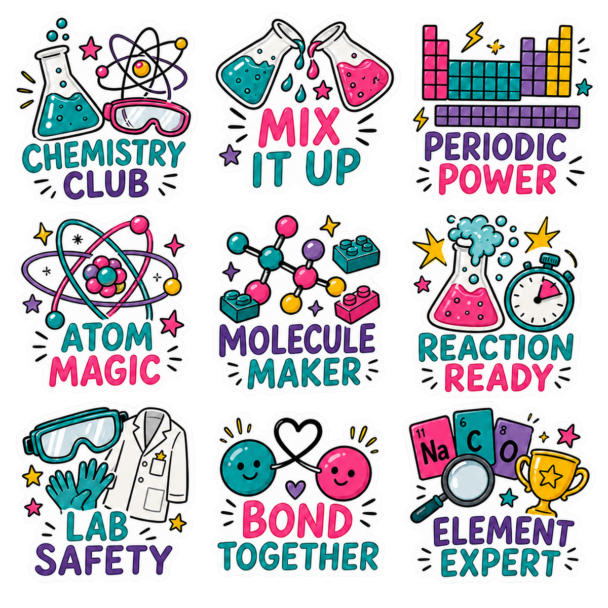 Photo Club Waterproof Sticker Pack