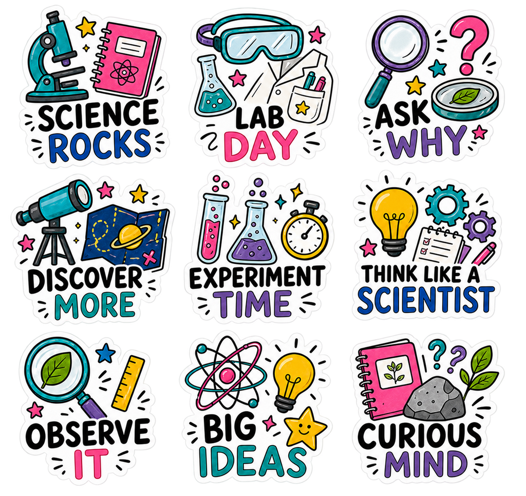School Life & Study Vibes Sticker Pack