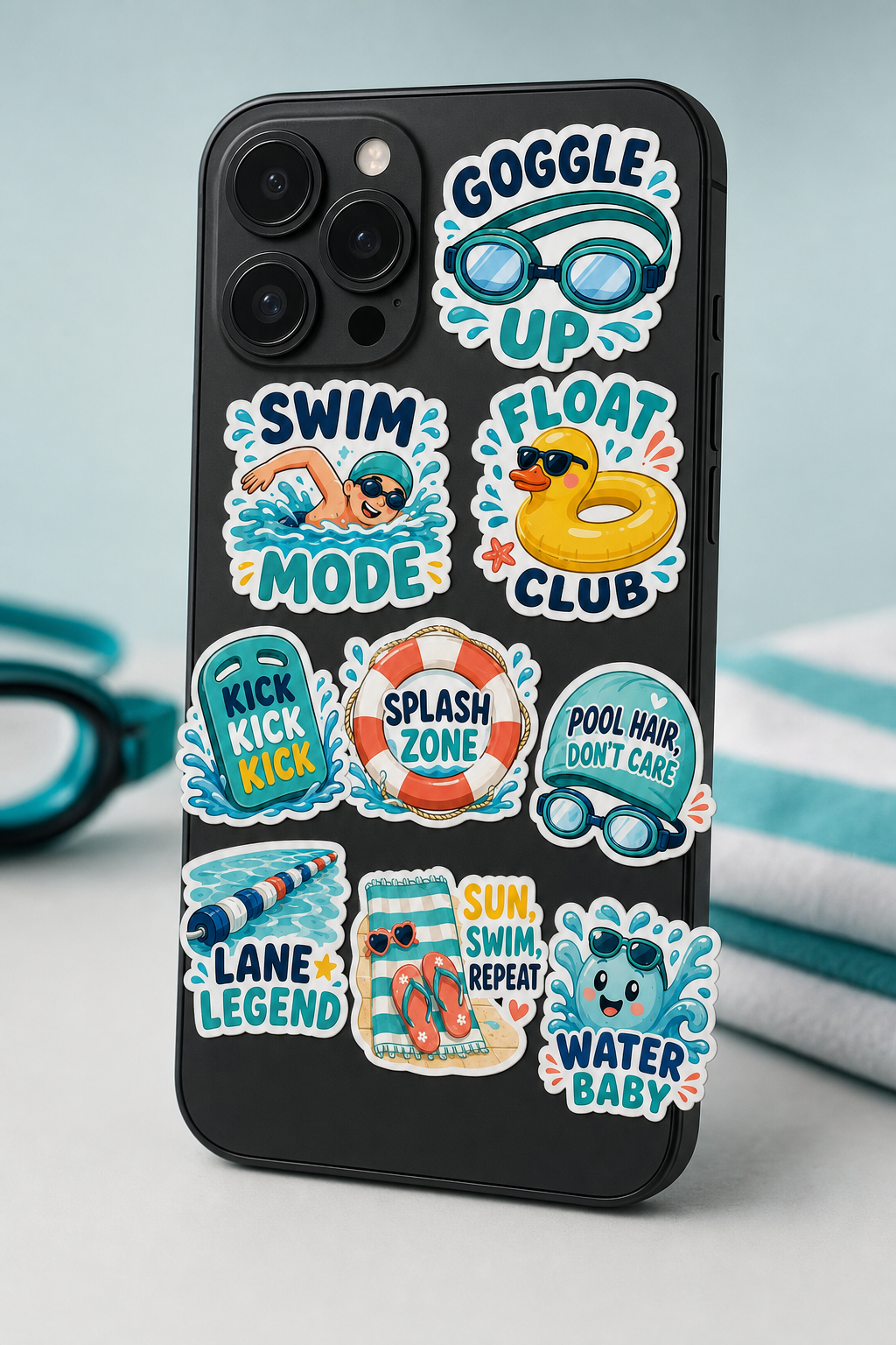 Swimming Fun Sticker Pack