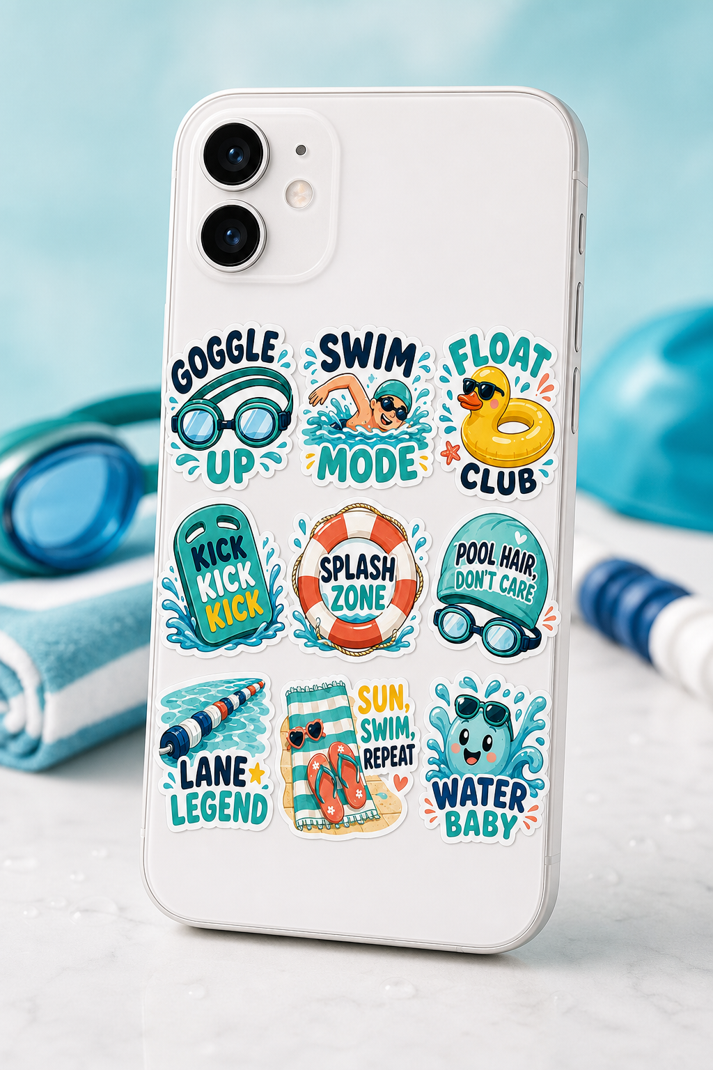Swimming Fun Sticker Pack