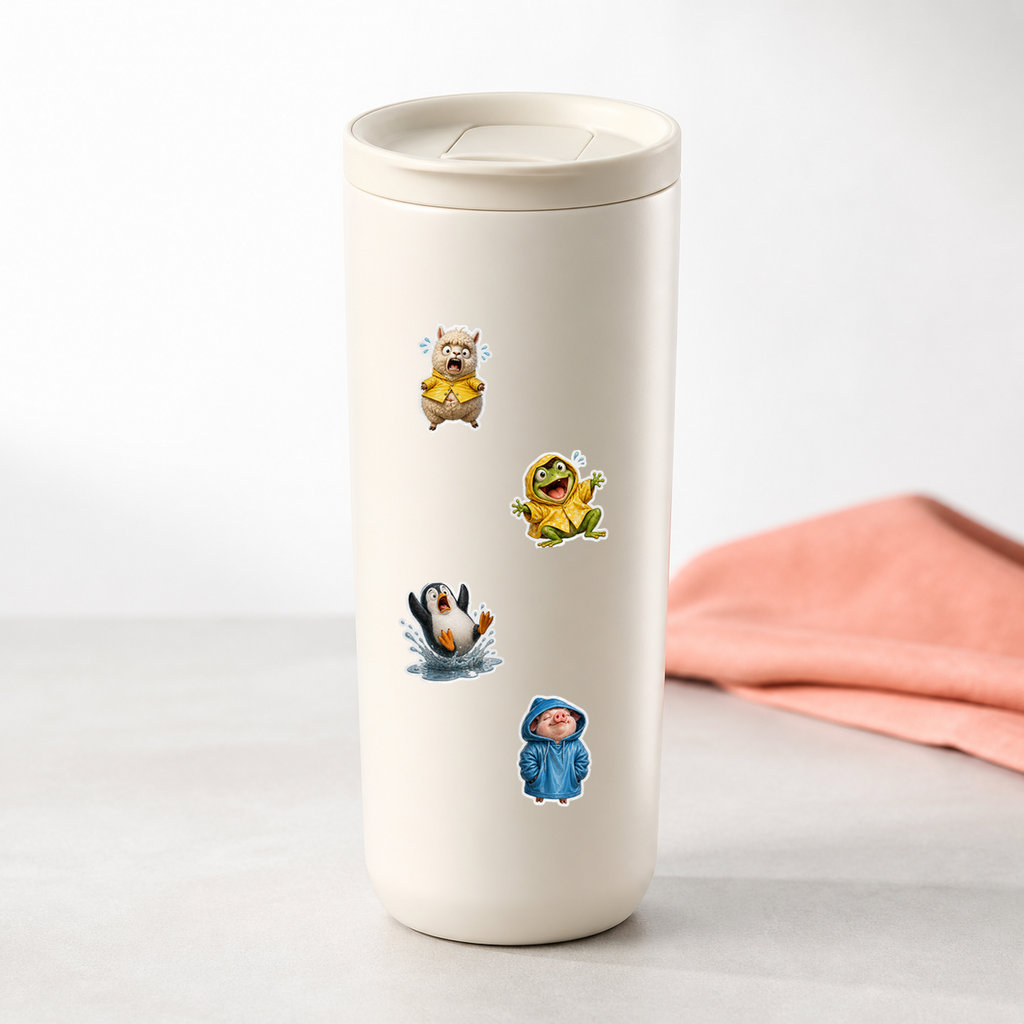 27 designs Animal Meme Waterproof Sticker Pack