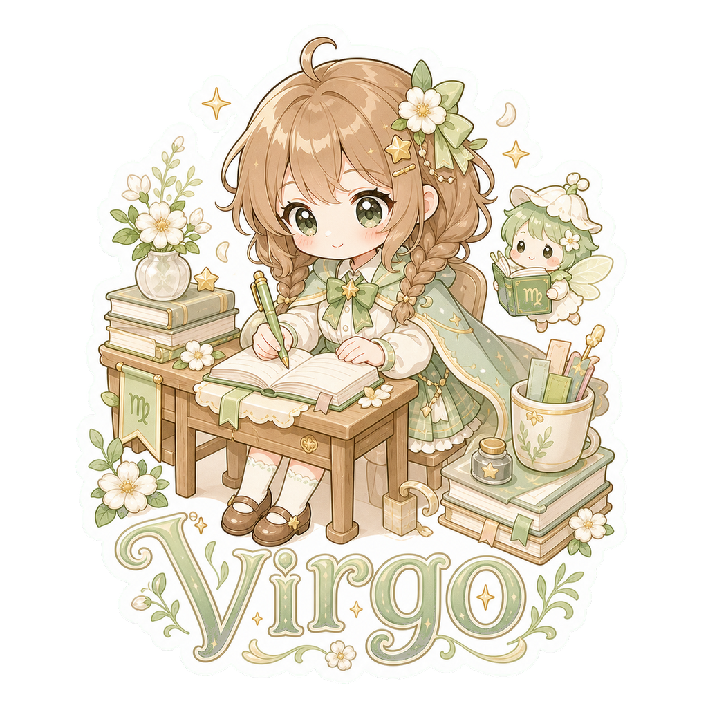 Virgo Girl Sticker