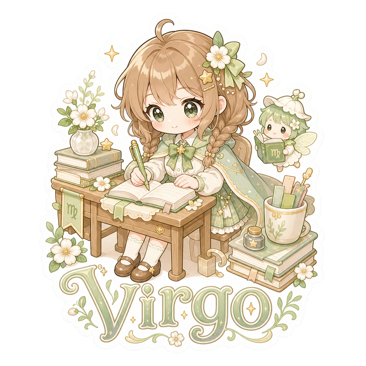 Virgo Girl Sticker